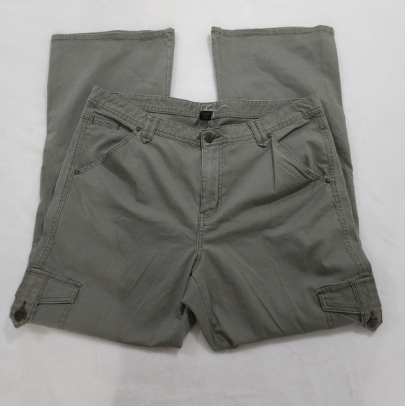 Y2k Vintage Venzia green midrise cargo pants - Picture 2 of 4